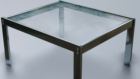 Chrome Lamp Table