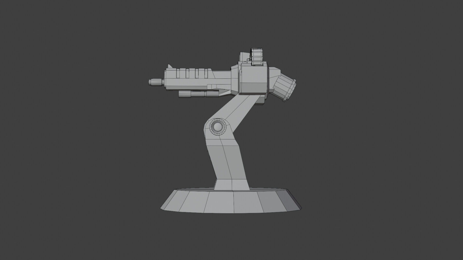 ArtStation - Machine Gun Turrent low poly PBR for game ready Low-poly ...