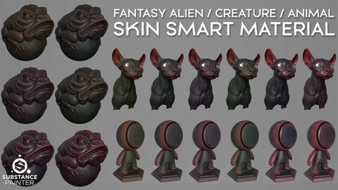 Fantasy Alien / Creature / Animal Skin Smart Material - Substance Painter