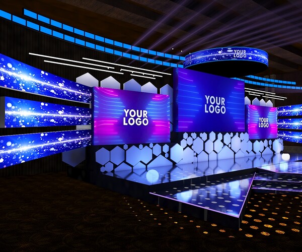 ArtStation 3D Vray Creative Event Stage set Up Design Resources