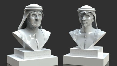 Arab Royal Family Father And Son Bust Pack