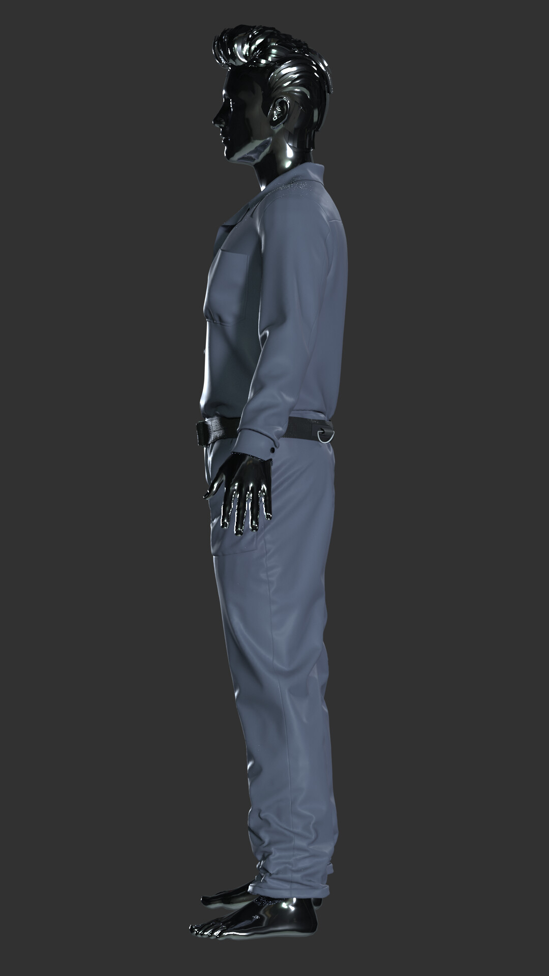 ArtStation - Male Overall/Janitor Marvelous/CLO project + OBJ | Game Assets