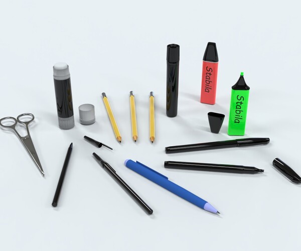 ArtStation Stationery Pack Game Assets