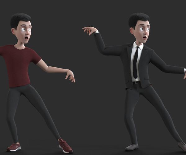 ArtStation - CARTOON RIGGED MAN - Cartoon father 3d model | Resources