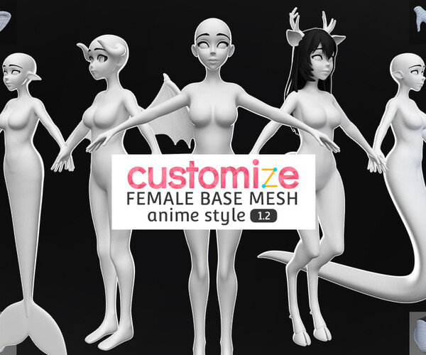 ArtStation - Anime Base Model // Boba-Type // For Reference