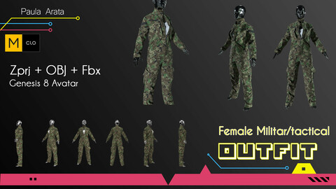 Female Militar/Tactical Outfit Marvelous/CLO project + OBJ