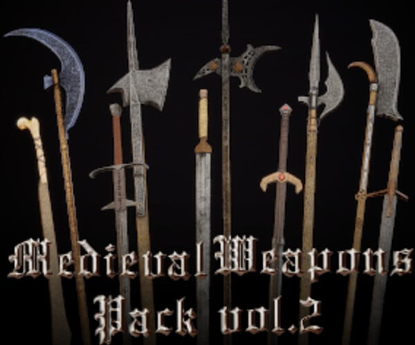 ArtStation - Medieval Weapons Pack Vol.2 | Game Assets