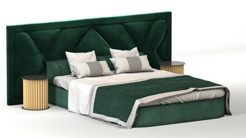 Upholstered Headboard bed modern