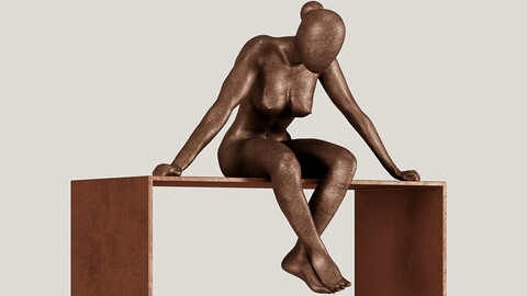 Sitting Lady Statue