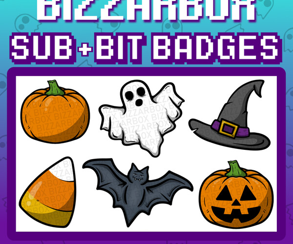 ArtStation - Twitch Sub Badges: Pumpkins