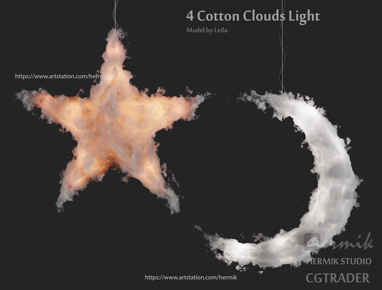 Decorative Cotton Cloud, Decor Clouds, Creative Set, DIY Set