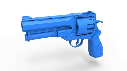 Cosplay 3D printable Samaritan Revolver from the movie Hellboy 2004