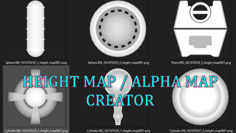 Height Map and Alpha Map Creator From Meshes