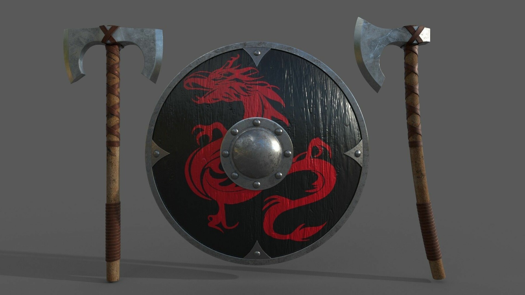 ArtStation - Axe and shield | Game Assets