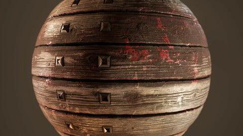 PBR - OLD WOOD PLANKS LIKE MEDIEVAL - 4K MATERIAL