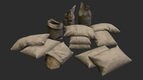 Military Sand Bags Assets 02