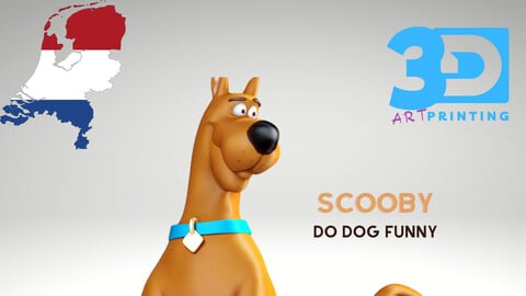 Scooby Do Funny Dog - 3D Printable - Digital STL Files