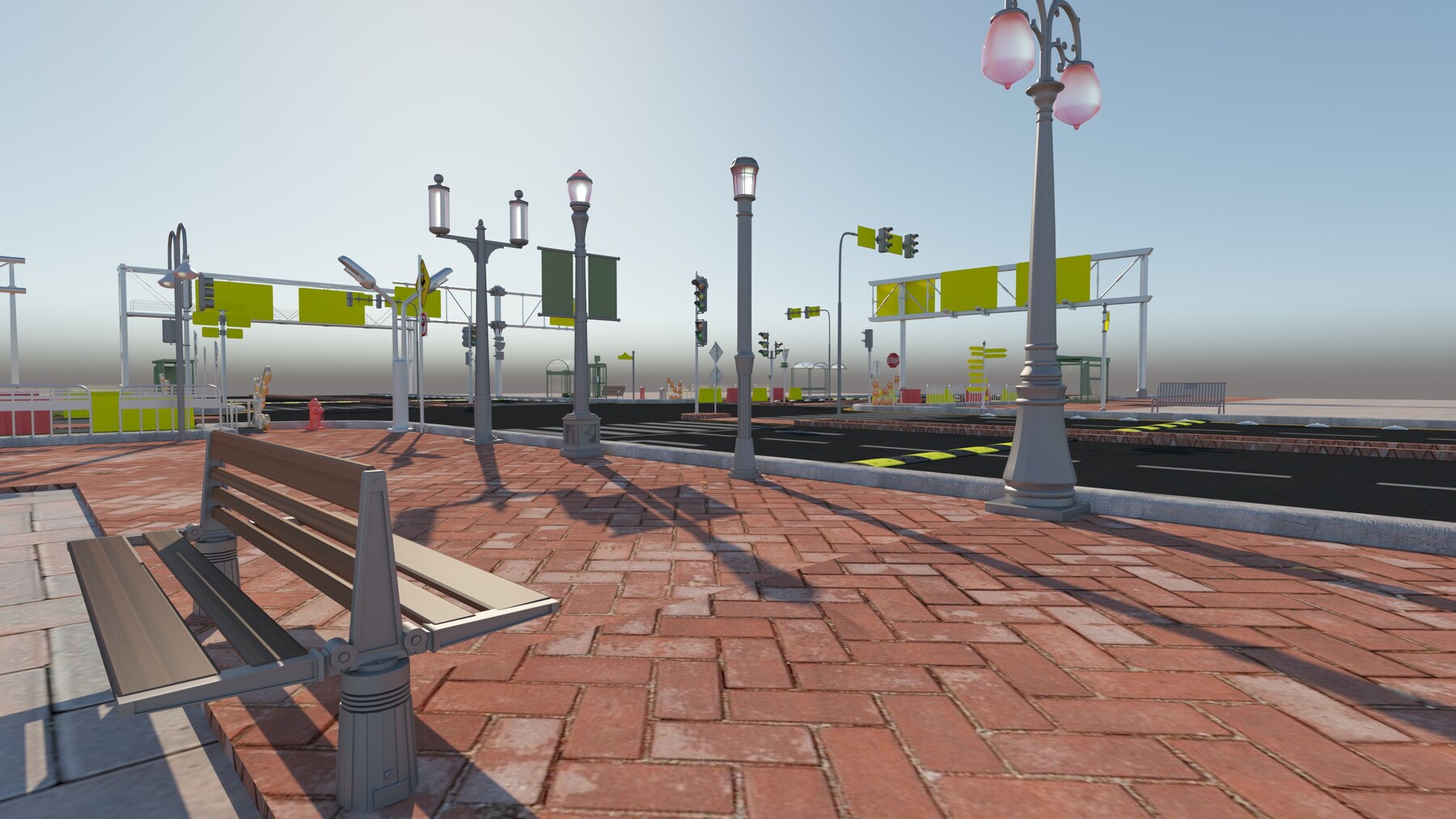 ArtStation - Road_Street_Collection_3D_model | Resources