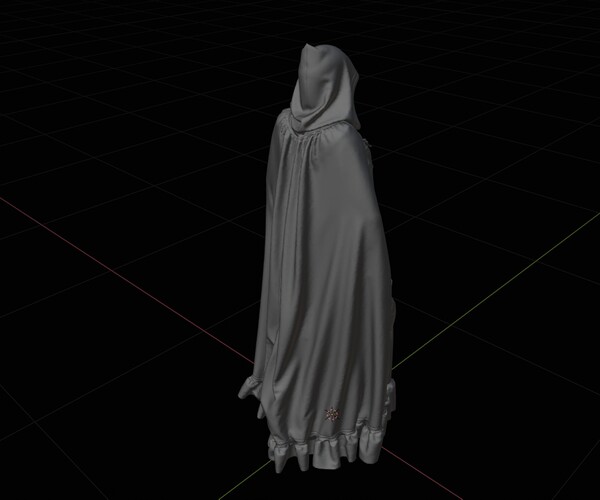 ArtStation - Cloak with pockets | Game Assets