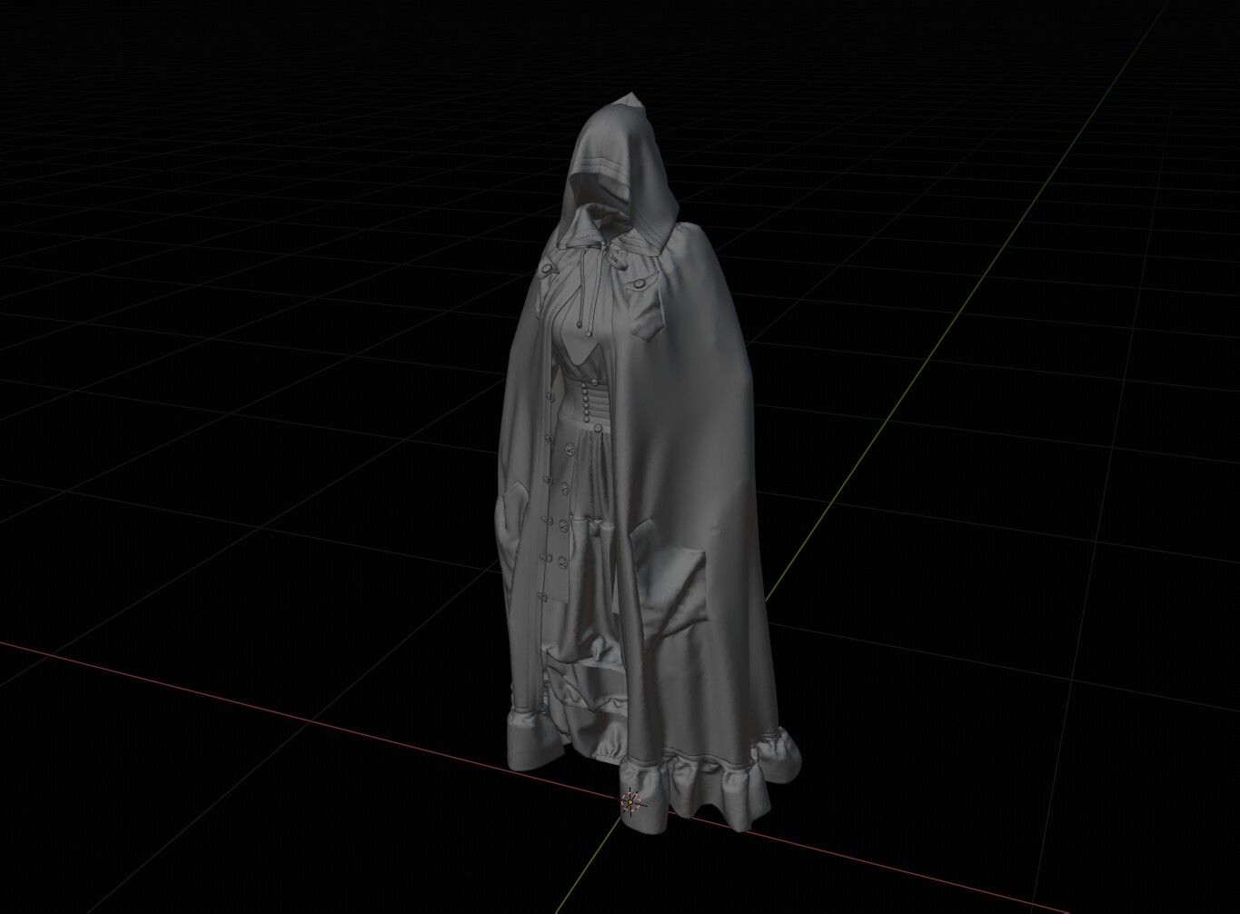 ArtStation - Cloak with pockets | Game Assets