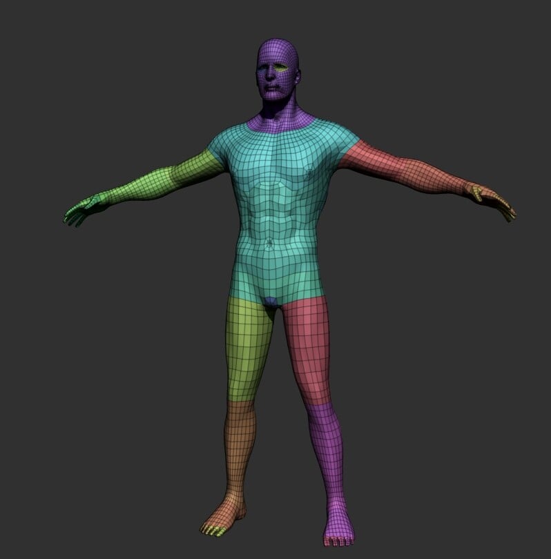 ArtStation - Base Mesh for 3d for male characters | Resources