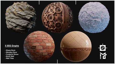 5 Substance Designer materials