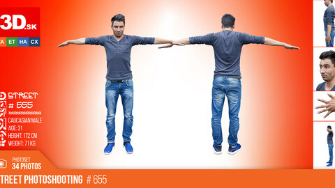 T-POSE & DETAILS | Male Photo References #655