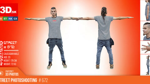 T-POSE & DETAILS | Male Photo References #672