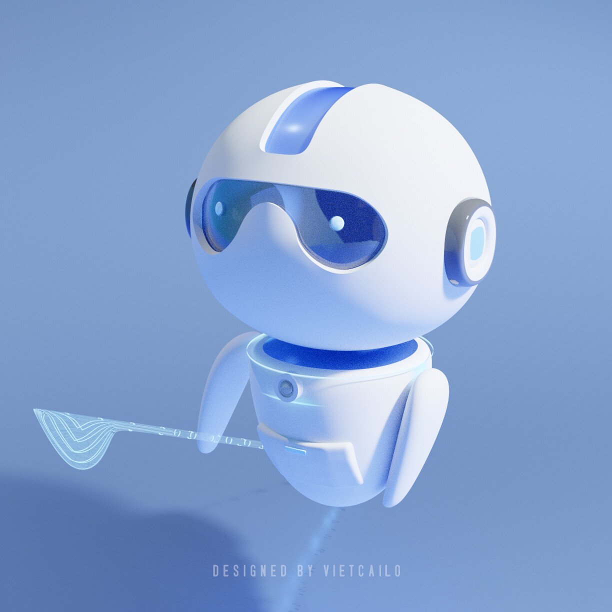 ArtStation - 3D Blender Model Of Sci-fi Robot. | Resources