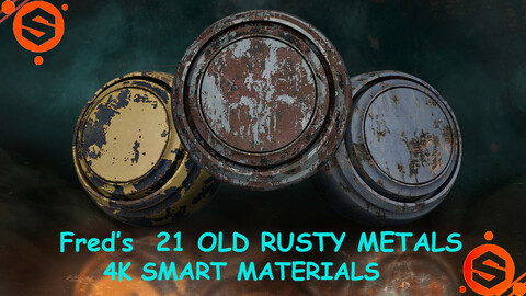 21 Rusty Old Smart Materials (4k) Vol 1