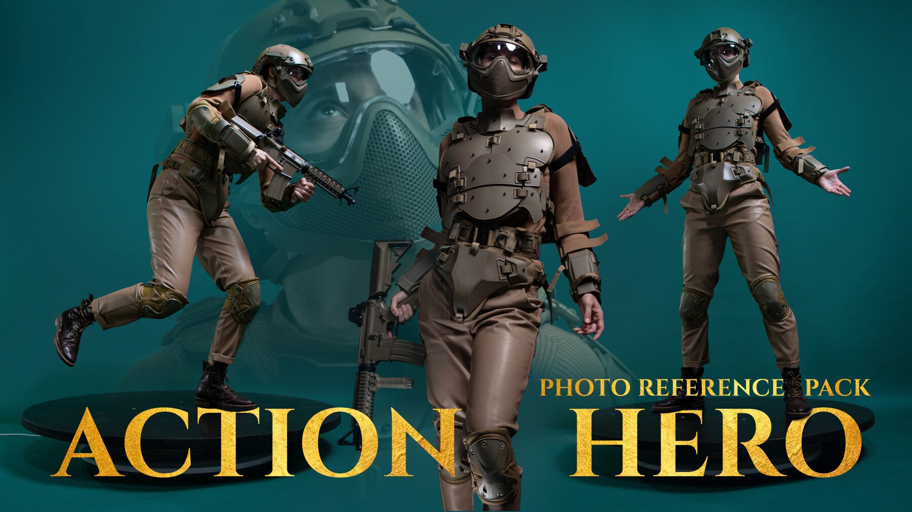 ArtStation - Action Hero (female) - Reference Photo Pack for Artists ...