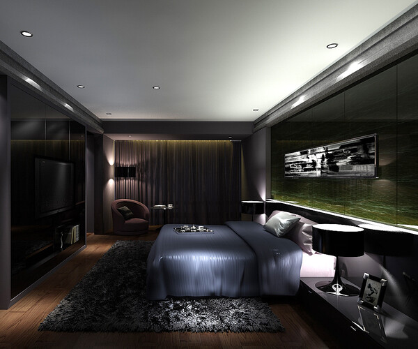 ArtStation - Deluxe master bedroom design 89 | Resources