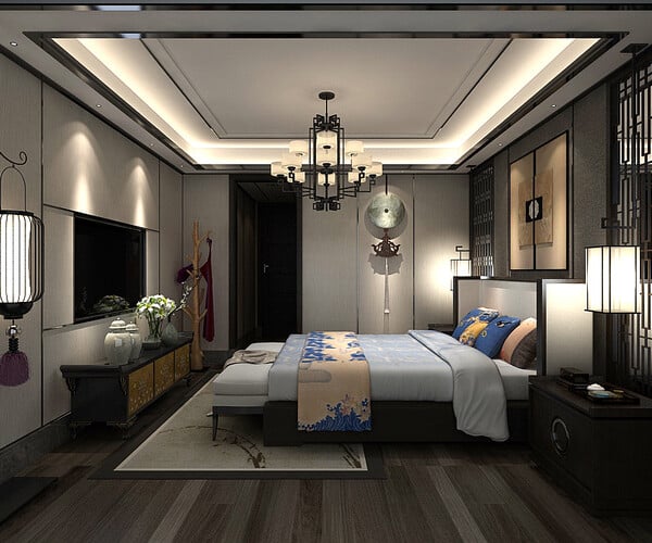 ArtStation - Deluxe master bedroom design 97 | Resources