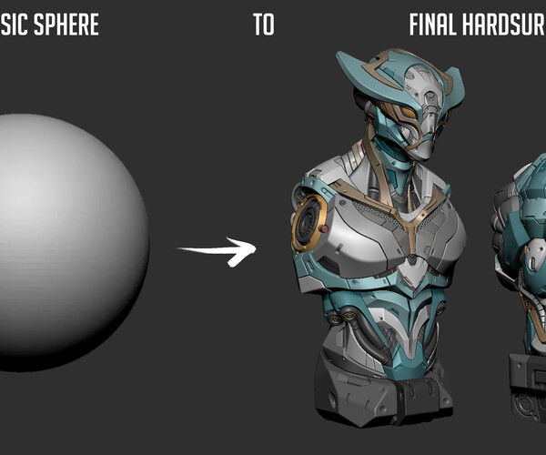 ArtStation - ZBRUSH HARD SURFACE MODELING TIMELAPSE | Tutorials