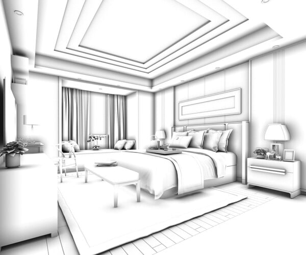 Artstation Deluxe Master Bedroom Design 174 Resources