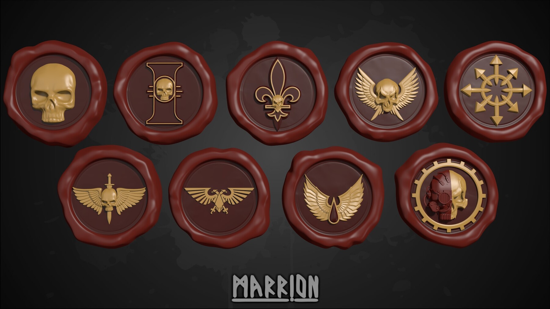 ArtStation Purity seals Bundle Warhammer40k 3d Print ready Resources