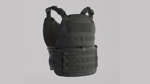 Tactical Bullet Proof Vest - PBR Lowpoly Game Ready