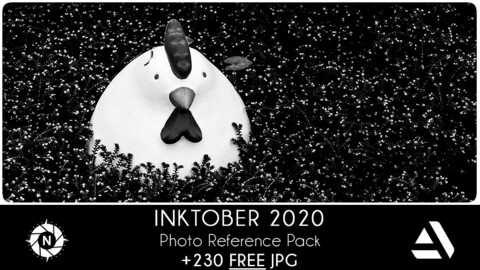 FREE - Photo Reference Pack: Inktober 2020
