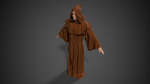 Medieval monk robe