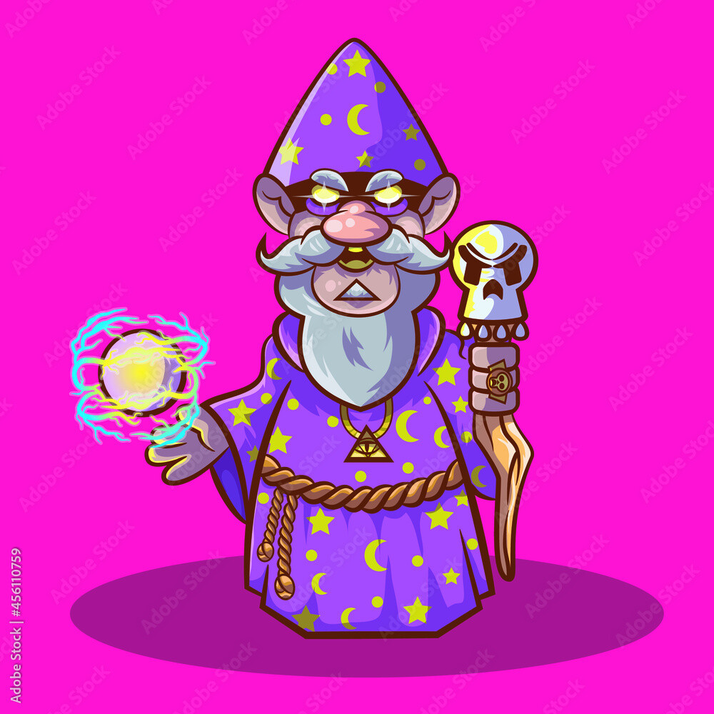 ArtStation Master Mage and his magic staff..eps Artworks