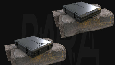 Crate N°2 - Gameready 3D Model