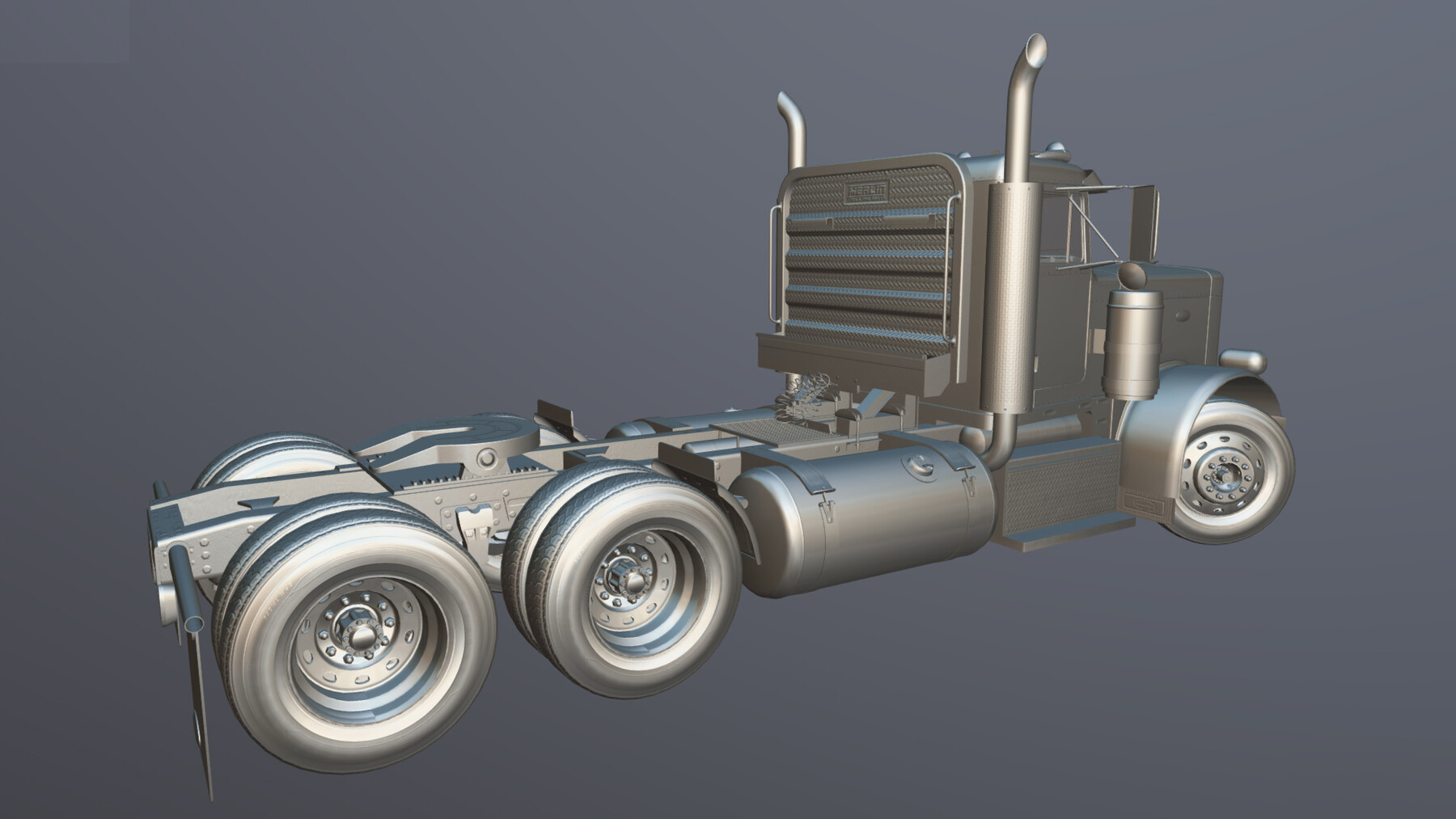 ArtStation - 1975 Peterbilt 359 daycab tr | Game Assets