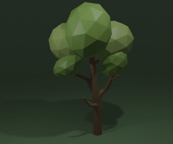 ArtStation - Tree low-poly | Game Assets