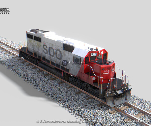 ArtStation - Locomotive EMD SD40-2 - Multitexture! | Resources ArtStation - Locomotive EMD SD40-2 - Multitexture! | Resources