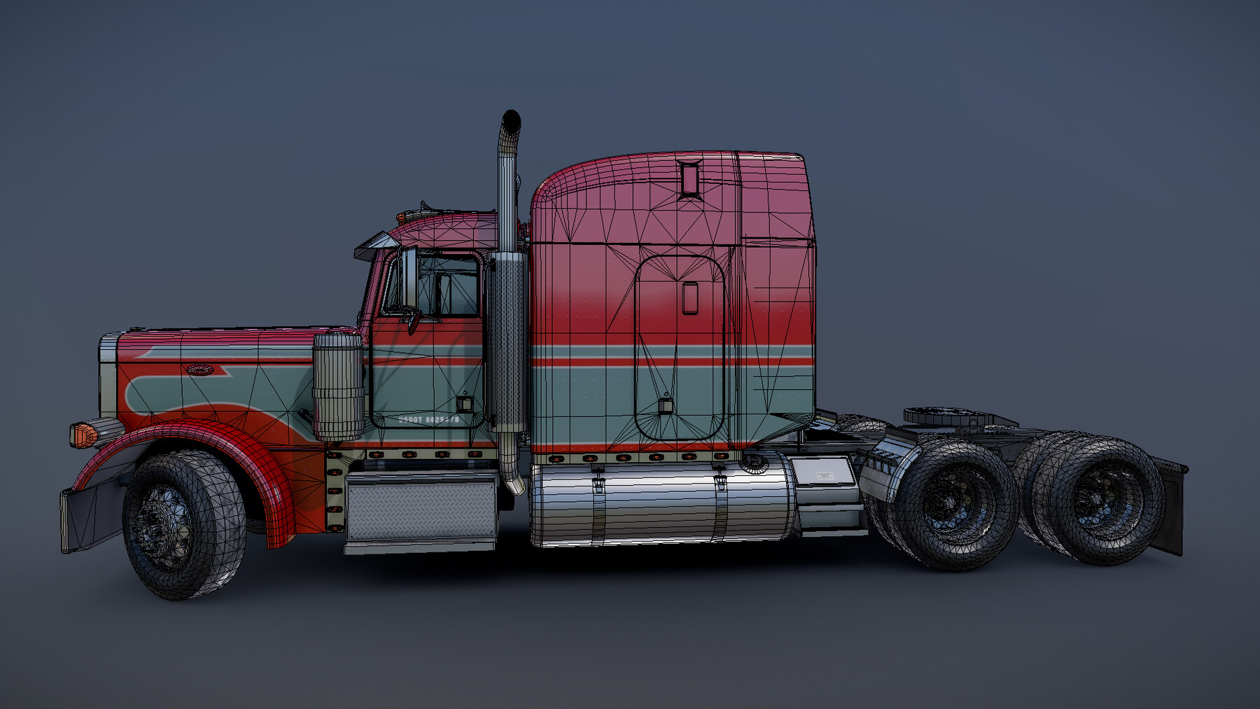 ArtStation - Peterbilt 379 semitruck | Game Assets