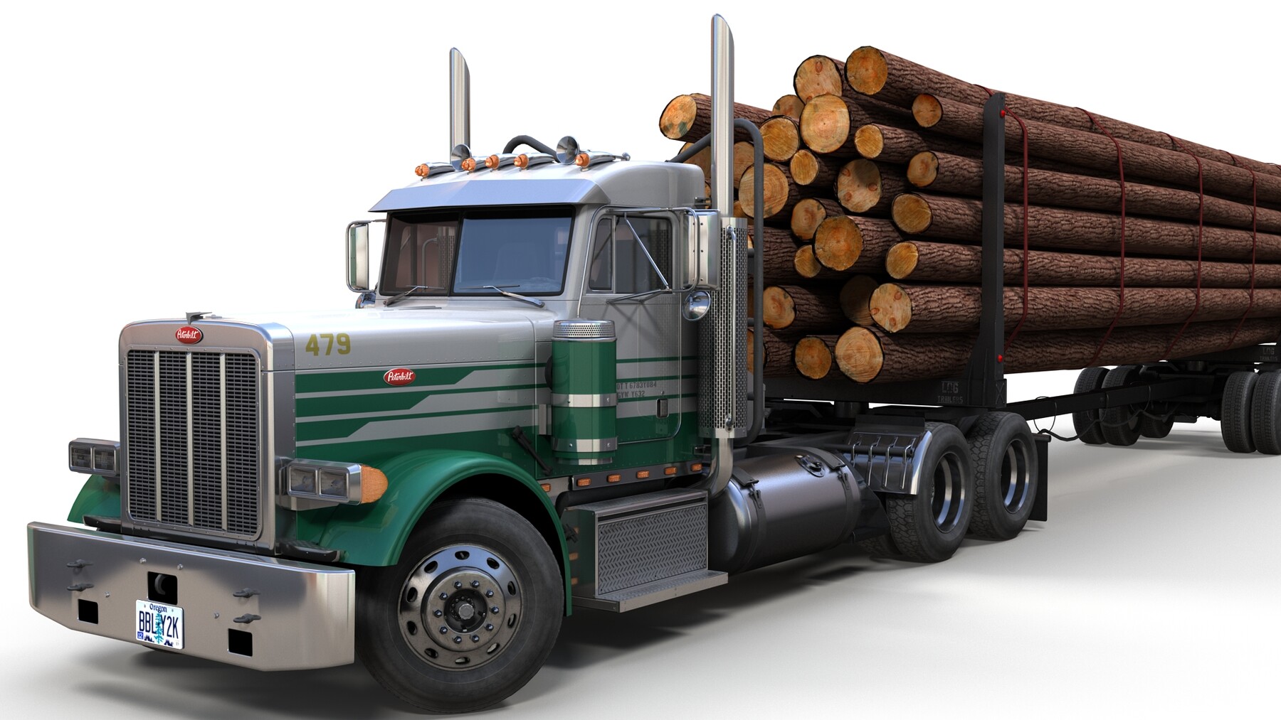 Model Log Peterbilt Trucks