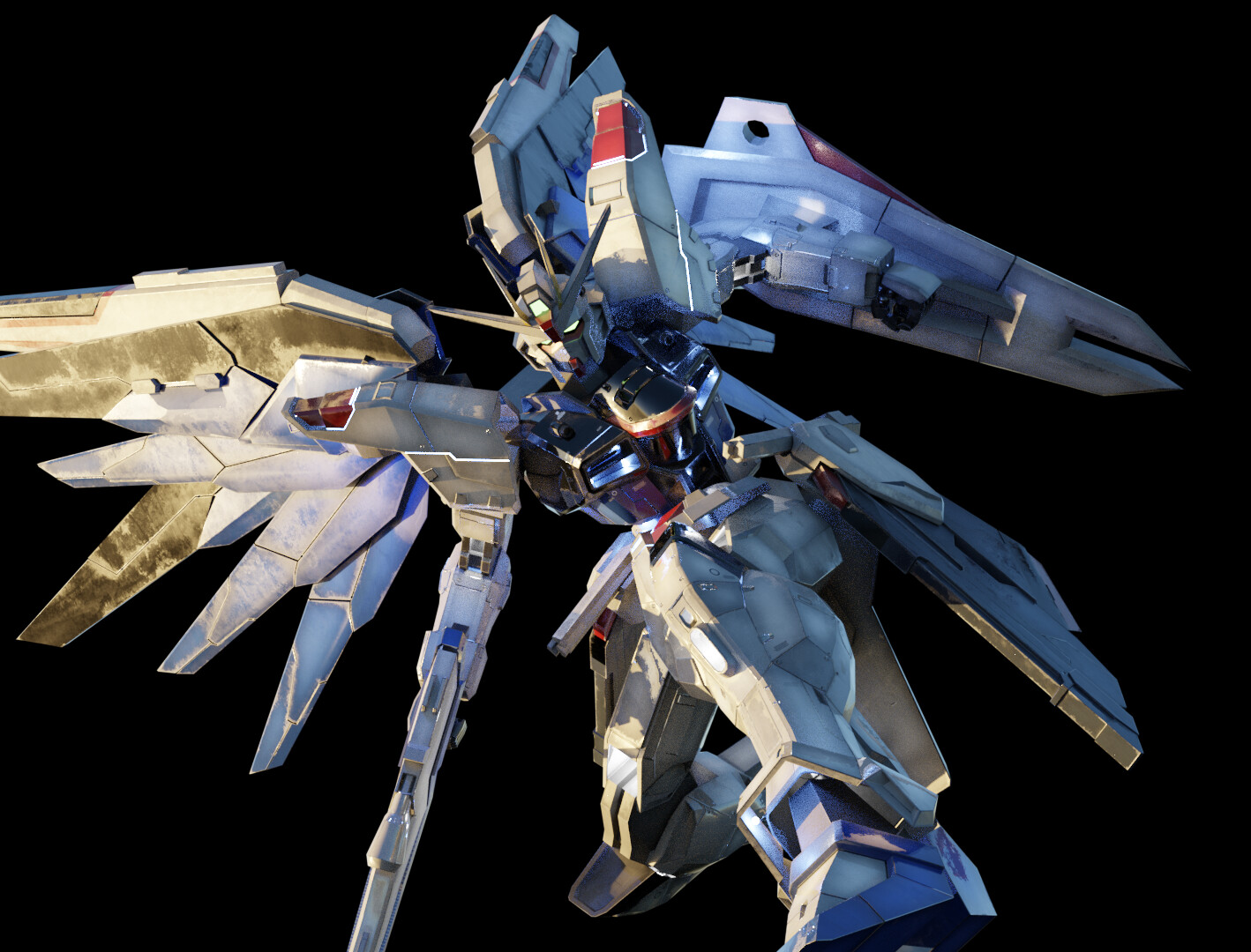 ArtStation - FREEDOM GUNDAM 3d model rigged with texture | Resources