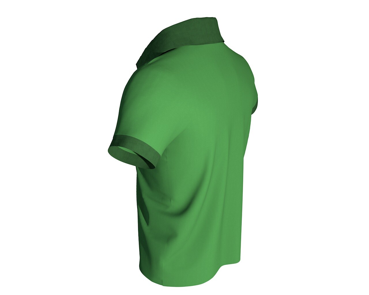 ArtStation - Polo Neck Men's 3D T-Shirt | Game Assets