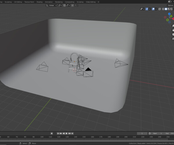 ArtStation Step Ladder Game Assets