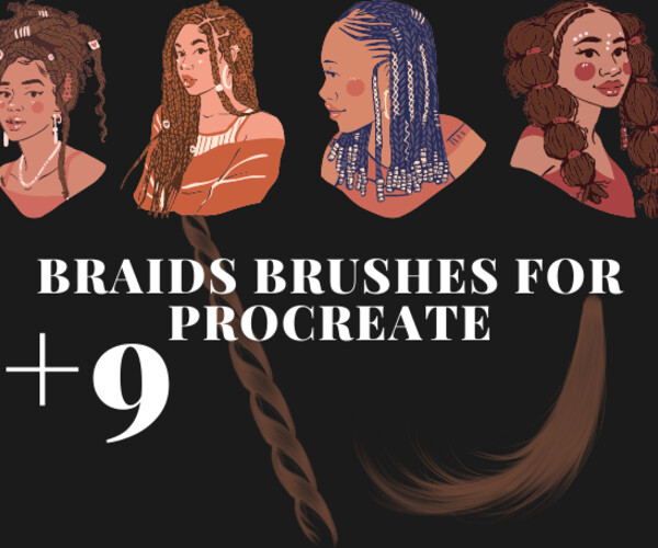 ArtStation Braids Brushes for Procreate Brushes